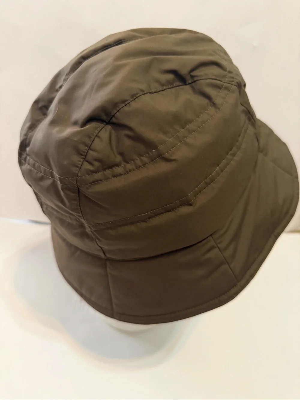 Eddie Bauer Quilted Hat in Brown foldable and lightweight